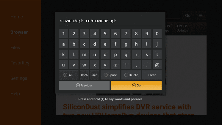 Install Movie HD on Firestick
