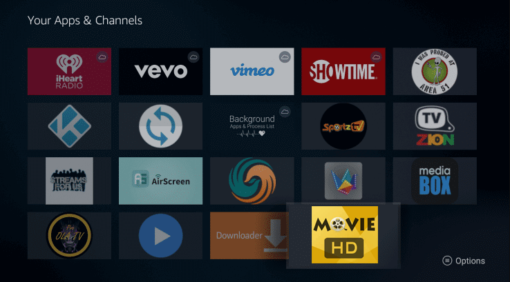 Install Movie HD APK on Firestick