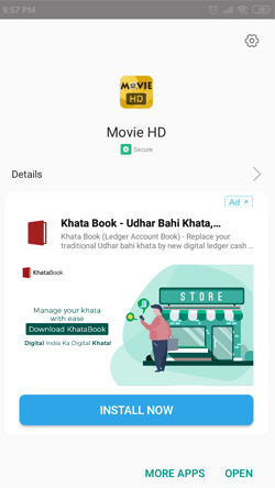 Install Movie HD APK on Android Smartphones